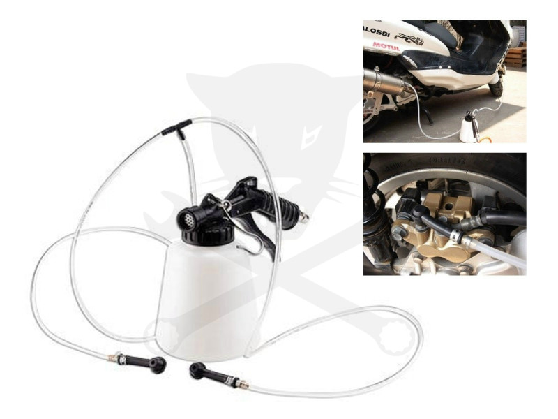 Féklégtelenítő kanna vákuumos-kétkörös kivitel motorkerékpárokhoz