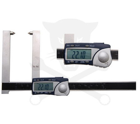 Féktárcsa vastagság tolómérő digitális 140/160 mm BGS