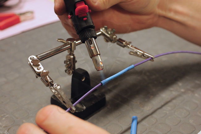 Zsugorcső készlet  - színes 162 db-os + gázos zsugorpisztoly készlet