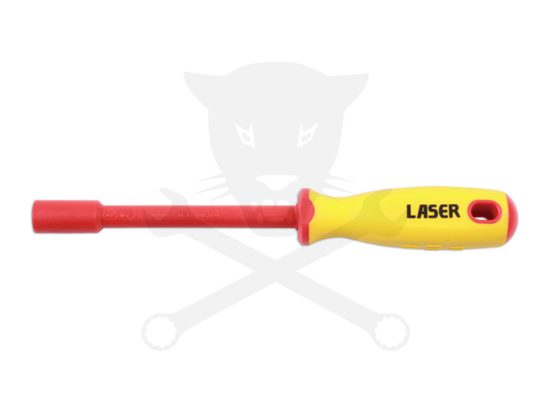 Szigetelt VDE 1000 V-os dugókulcs csavarhúzó 6 lapú  9 mm-es