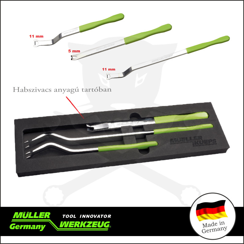 Patent kiszedő szerszám készlet spec. 245-370 mm 3db-os XL - MÜLLER