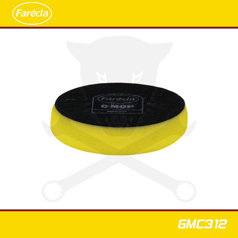 Polírozó szivacs G-MOP 3" - 75x20 mm DURVA (sárga) 1. lépcső - Farécla