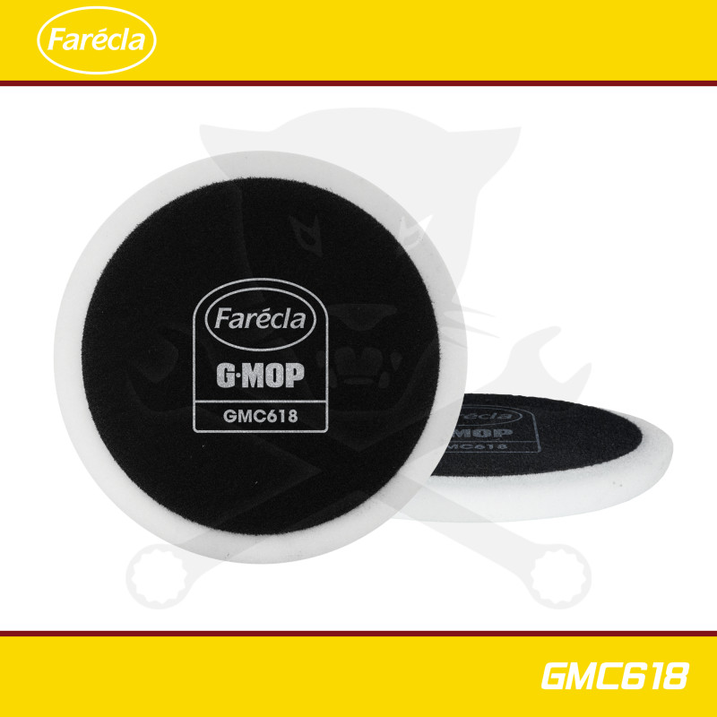 Polírozó szivacs G-MOP 6" - 150 mm KEMÉNY-DURVA (Fehér) - Farécla