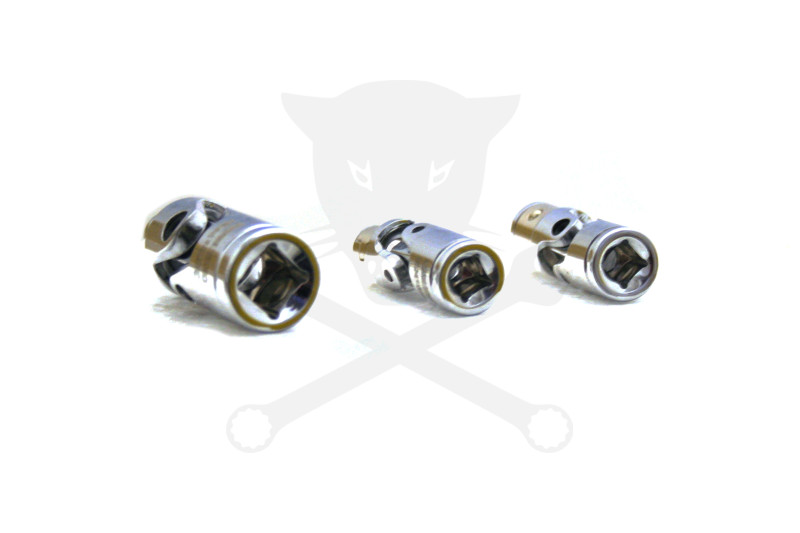 Bit tartó adapter kardán csuklós készlet 3 db-os 1/4"-3/8"-5/16" - AT18-