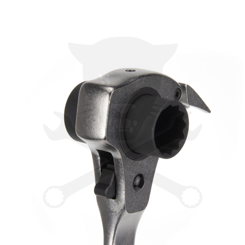 Crowa racsnis kulcs kettős 19x22 mm - Laser