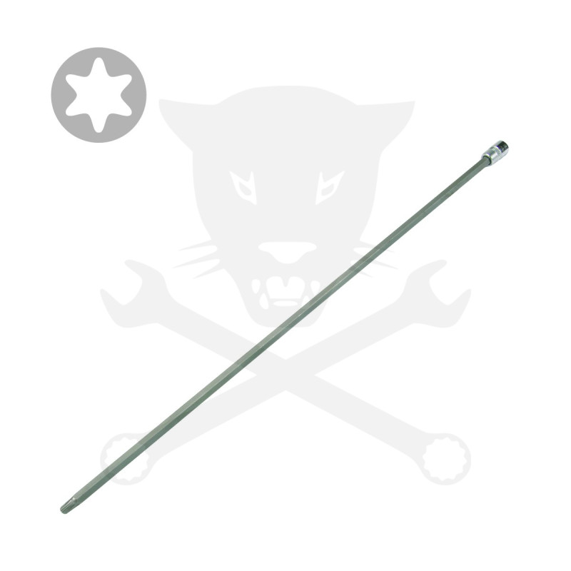 Rátűzőkulcs - crowa+bit 1/4" torx T30 x 400 mm extra hossz.