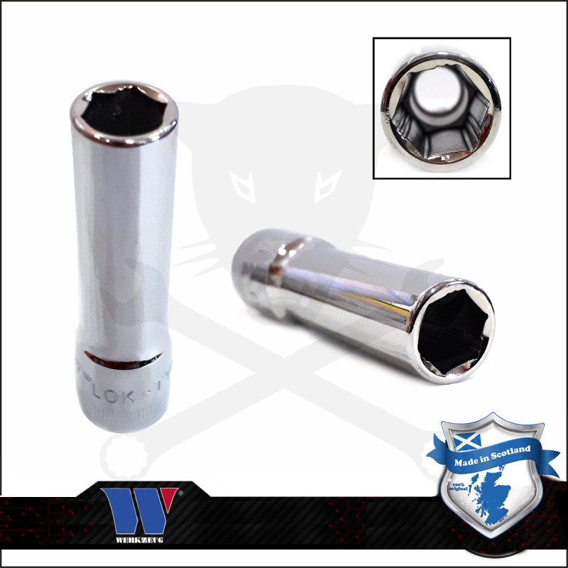 Lok-Typ Dugókulcs - crowafej 3/8"  8 mm 6 lap hosszú - Welzh