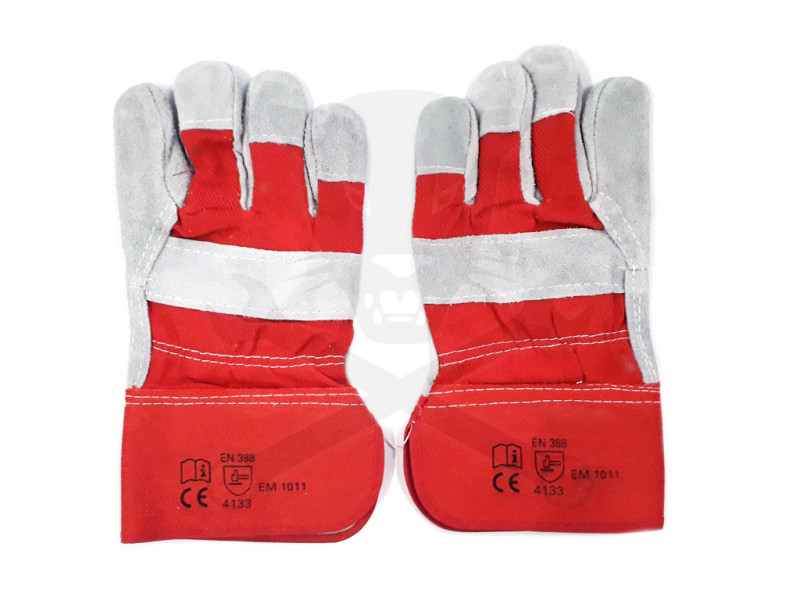 Kesztyű hasított marhabőr 10.5-ös XL Piros EN4133-