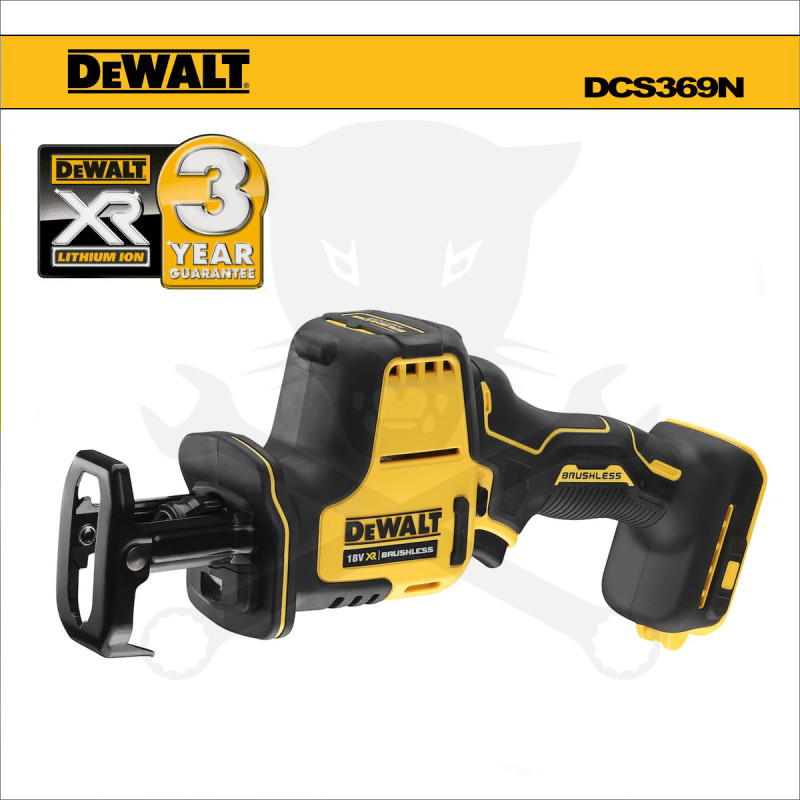 Kardfűrész, akkus 18V - akku nélkül, löket:16 mm - DeWalt