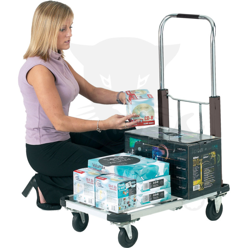 Kézikocsi 150 kg terhelhetőségű - ALUMINIUM - összecsukható (MTL-985-3360K)