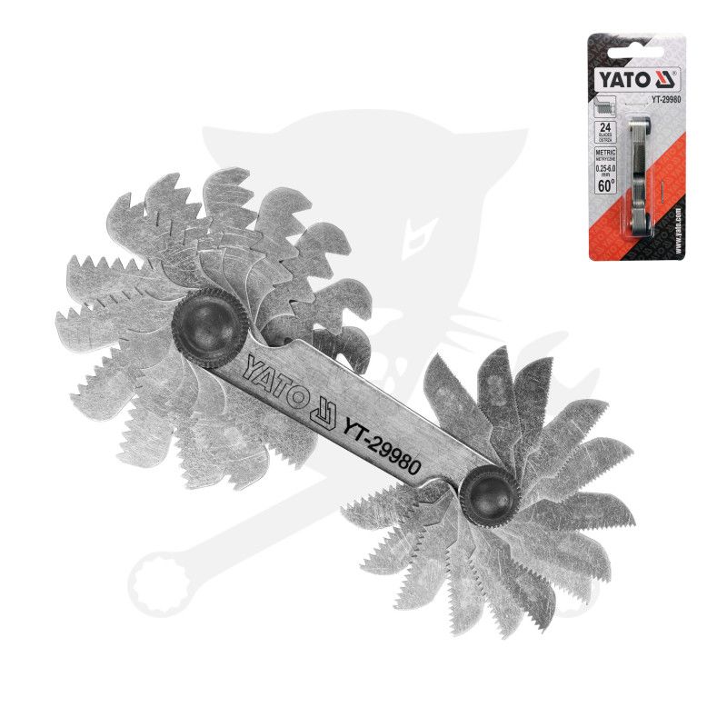 Menetfésű  Metrikus, 60° - 0.25 - 6.0 mm 24r. Yato