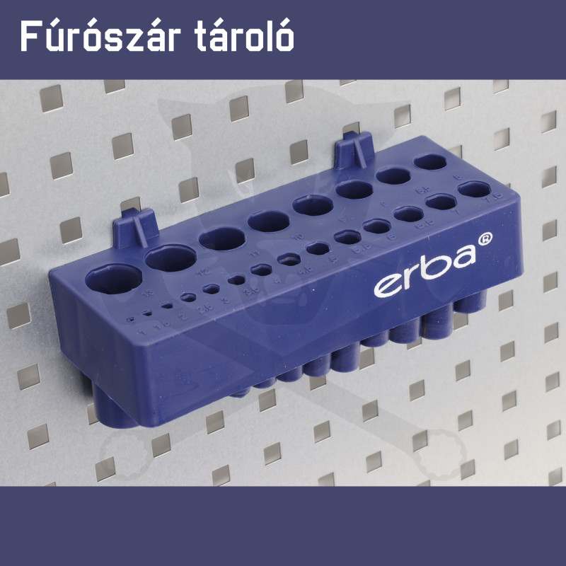Szerszámtartó panel - perforált fal - kiegészítőkkel - fém - ERBA  BF22