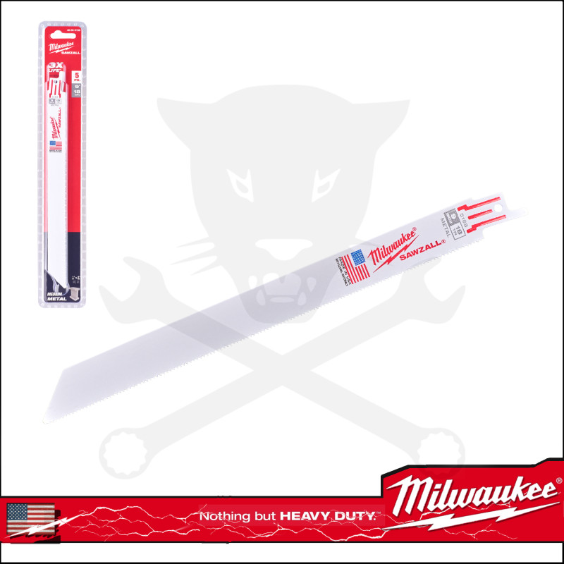 Fűrészlap kardfűrészhez, fémre 230 mm 18 TPI BiM-CO 5 db-os készlet