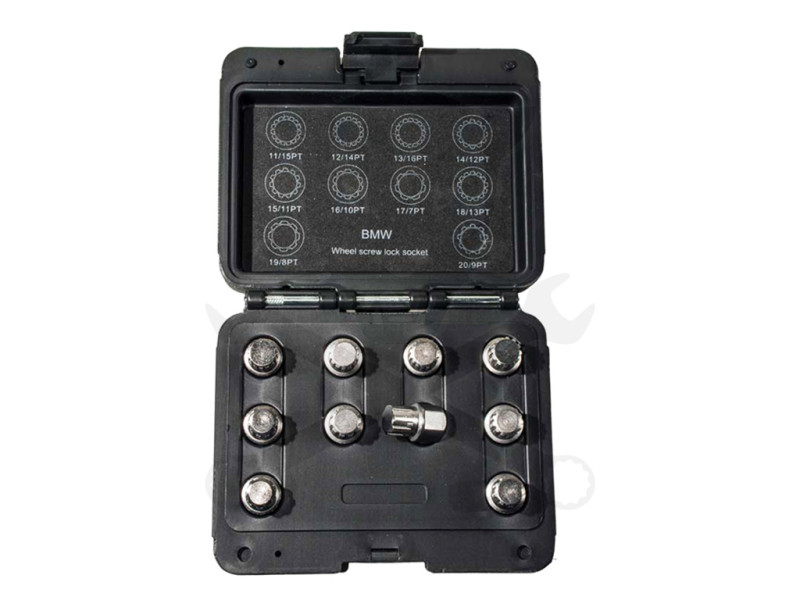 Kerékőr/anyacsavar kulcs készlet BMW Ribe típusú gyári 10 db-os