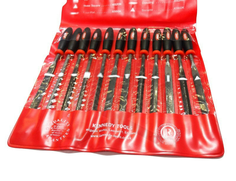 Tűreszelő készlet Kennedy 12 db-os 160mm (KEN-031-6990K)