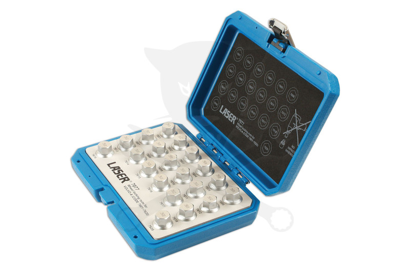 Kerékőr kulcs készlet Volvo gyári kerékőrhöz 20 db "A" Code 7601-7620