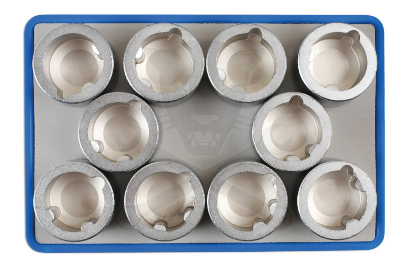 Kerékőr kulcs készlet LAND ROVER gyári kerékőrökhöz 10 db-os