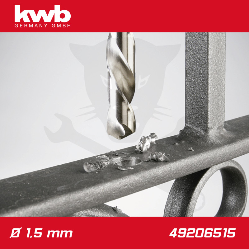 Csigafúró  1,5 mm HSS-G DIN 338 Silver Star, profi 2 db-os - KWB