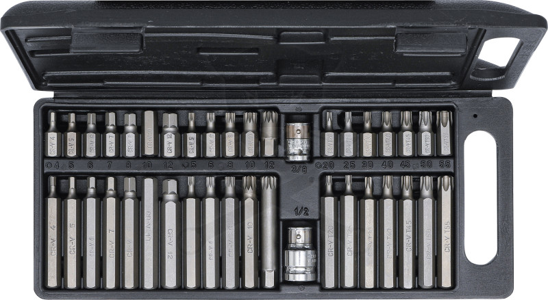 Torx-imb.-spline bit készlet 40 db-os klt - Kraftmann