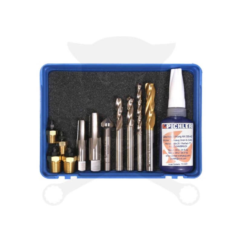 Pichler fékmunkahenger légtelenítő csavar javító készlet 1/4" és 1,8" NPT
