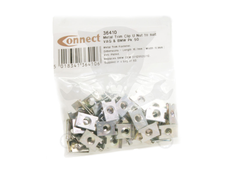 Fém lemezanya"U" készlet 50db 16,7x11,1x4,8 mm - VAG/BMW