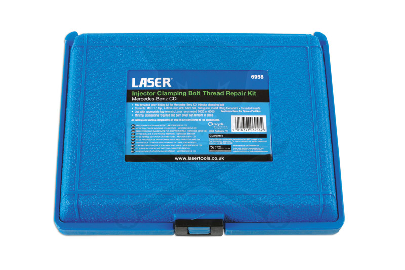 Porlasztó leszorító csavar kifúró készlet Mercedes Benz CDi - M6x1.00