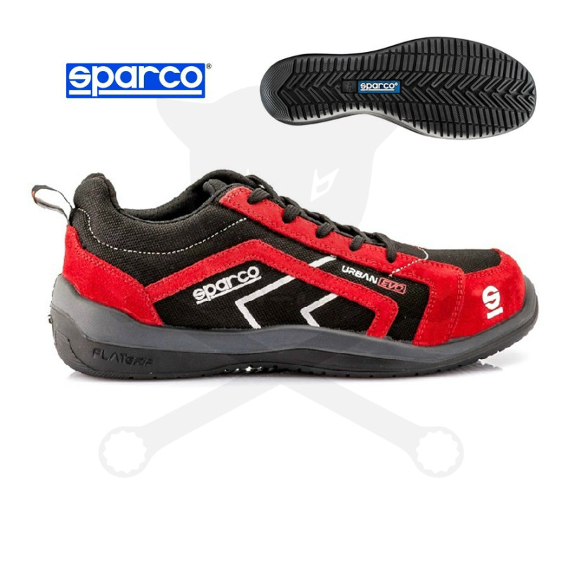 Munkavédelmi cipő SPARCO - Urban Evo S3 fekete-piros 41-es