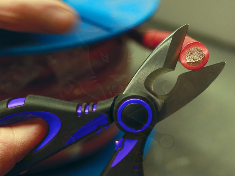 Olló rozsdamentes 4:1-ben - olló + kábelvágó+blankoló+saruzó