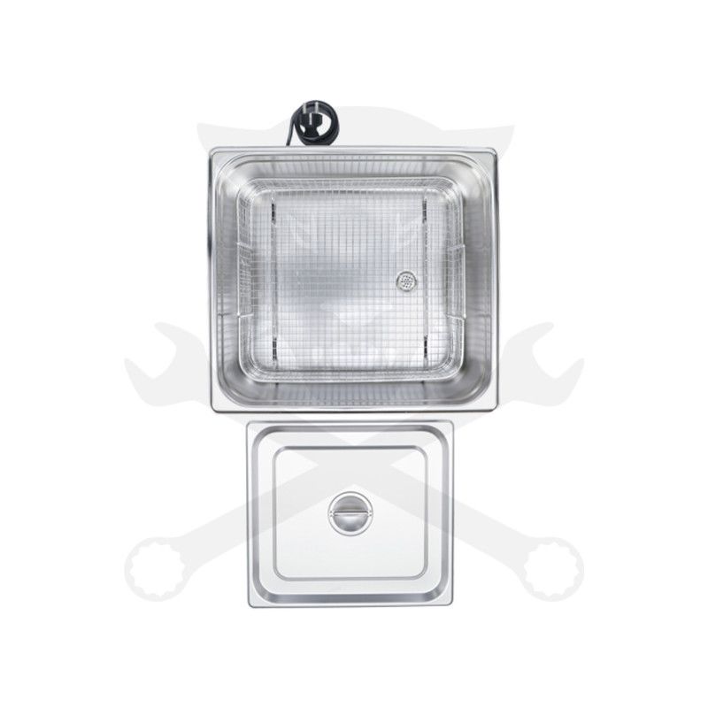 Ultrahangos tisztító berendezés 15 liter 360W + fűtés 400W - BGS