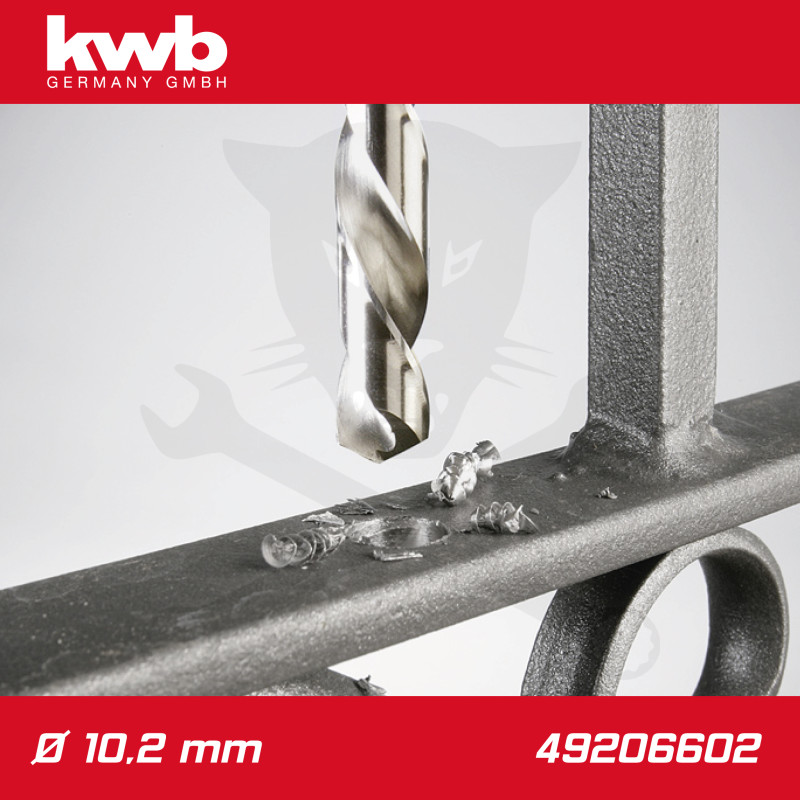 Csigafúró 10,2 mm HSS-G DIN 338 Silver Star, profi - KWB