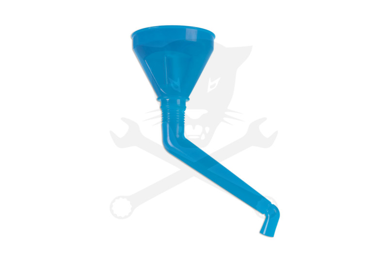 Tölcsér duplán hajlított, olaj / üzemanyag -beépített szűrővel- kék