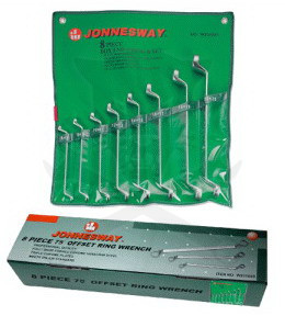 Csillag-csillagkulcs készlet hajlított  8 db-os 6-22 mm - Jonnesway