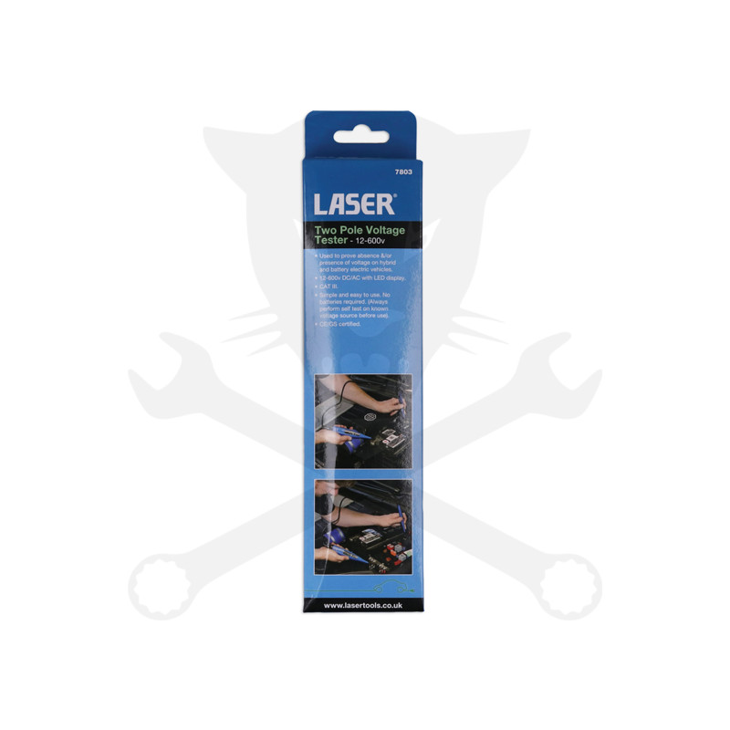 Autóipari áramkör feszültség teszter Hybrid 2 pólus 12V - 600V- Laser