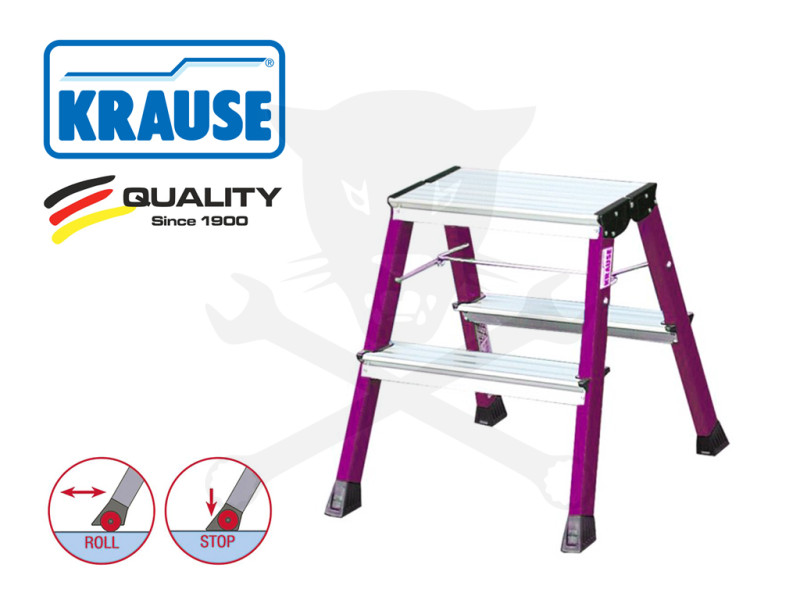 Rolly gurulós fellépő ALU, 2x2 fokos, Pink - MONTO-