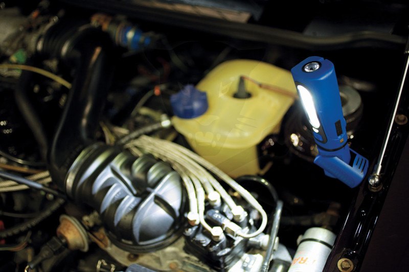 Szerelőlámpa LED 01 COB ledes 3W+1W UV lámpa +dokkoló -TS20