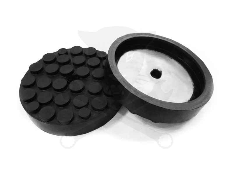 Gumipogácsa csápos emelőhöz 120/110 mm-es fémhátlap+perem