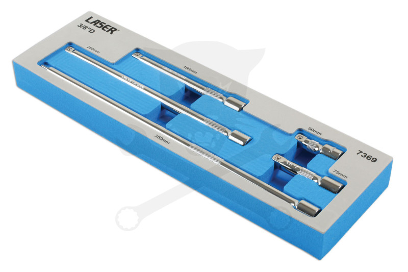 Toldószár készlet 3/8" - 5 db-os 50-75-150-250-350 mm - Tálcás