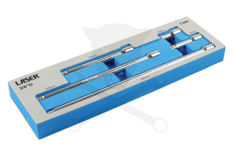 Toldószár készlet 3/8" - 5 db-os 50-75-150-250-350 mm - Tálcás