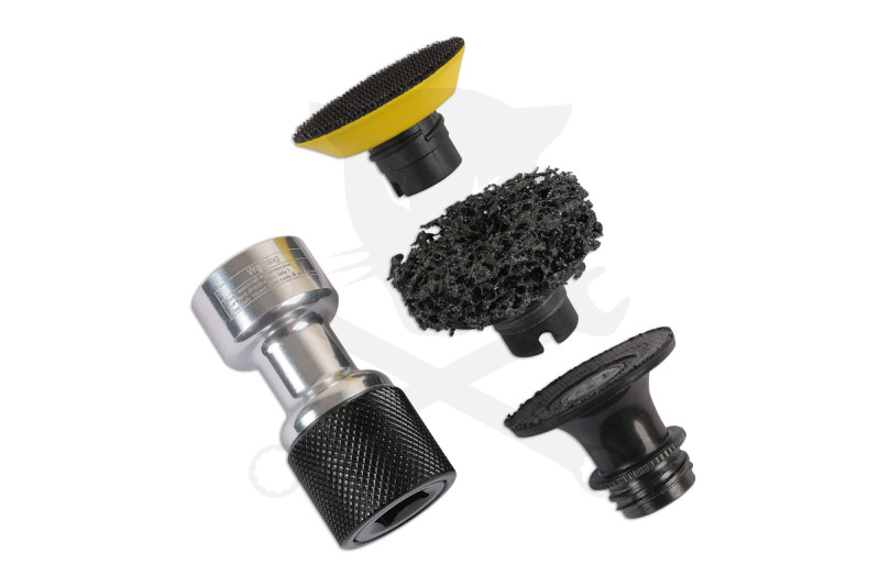 Légkulcs adapter készlet Csiszoló fejekkel kompletten 4 db-os  - Laser