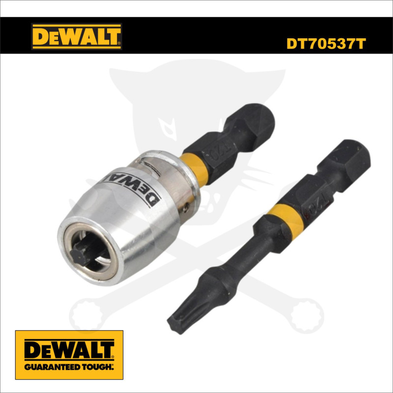 Bit tartó - gipszkartoncsavar-behajt mágn. T20x50 bitekkel - DeWalt