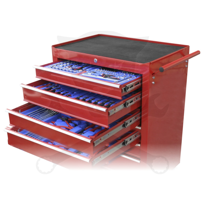 Szerszámos kocsi felszerelt 6. 264 db-os