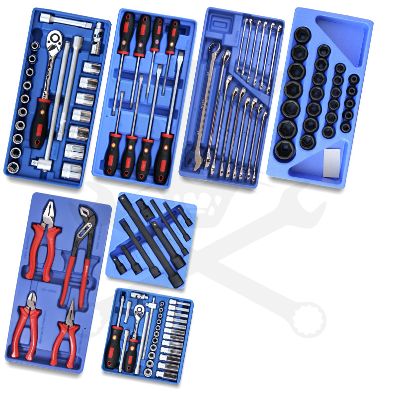 Szerszámos kocsi felszerelt 4. 115 db-os