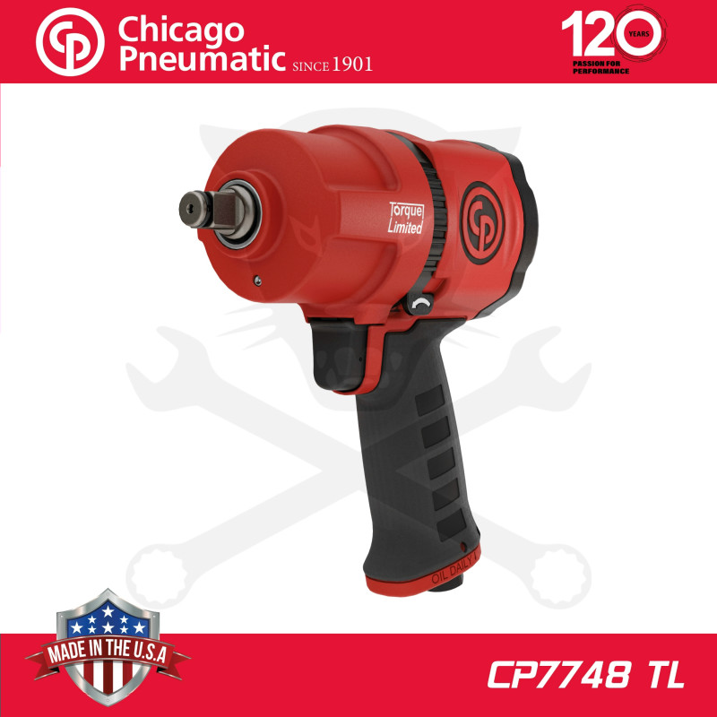 Légkulcs  1/2" 1300 Nm Lazítás -  90 Nm Meghúzás - Chicago (CP7748TL)