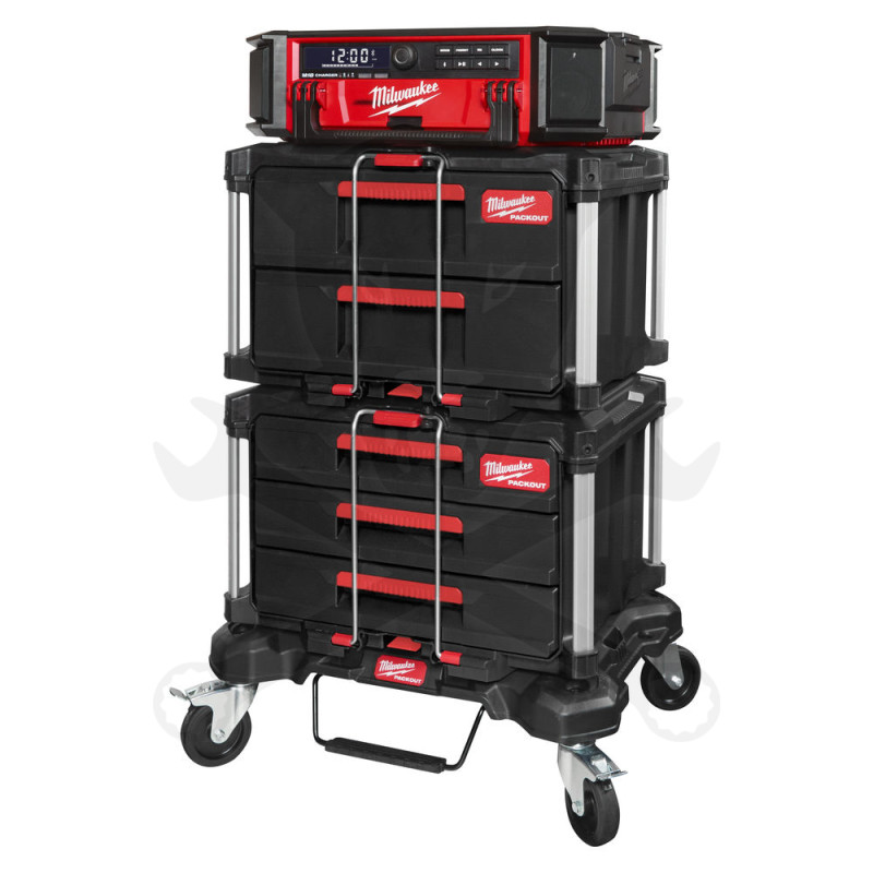 Packout - 2 fiókos tároló és szortimenter 560x410x360 mm Milwaukee