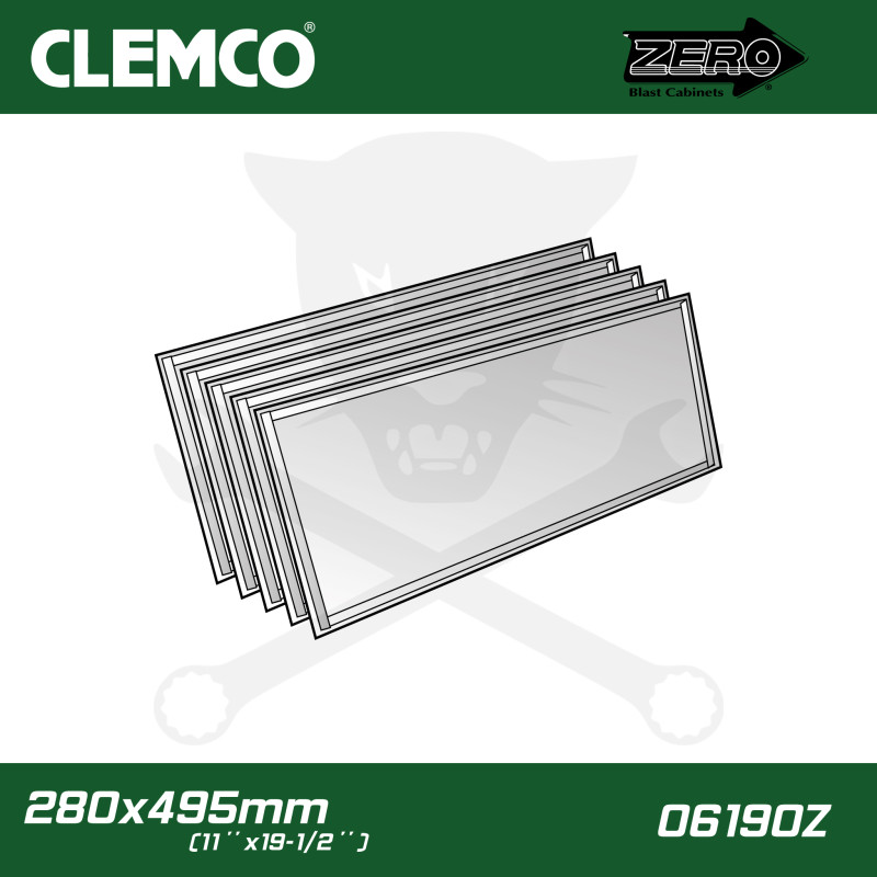 Homokfúvó géphez 5 db-os kopófólia 280 x 500mm  Clemco