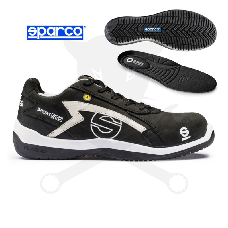 Munkavédelmi cipő SPARCO - Sport EVO S3 ESD fekete-szürke 44-es