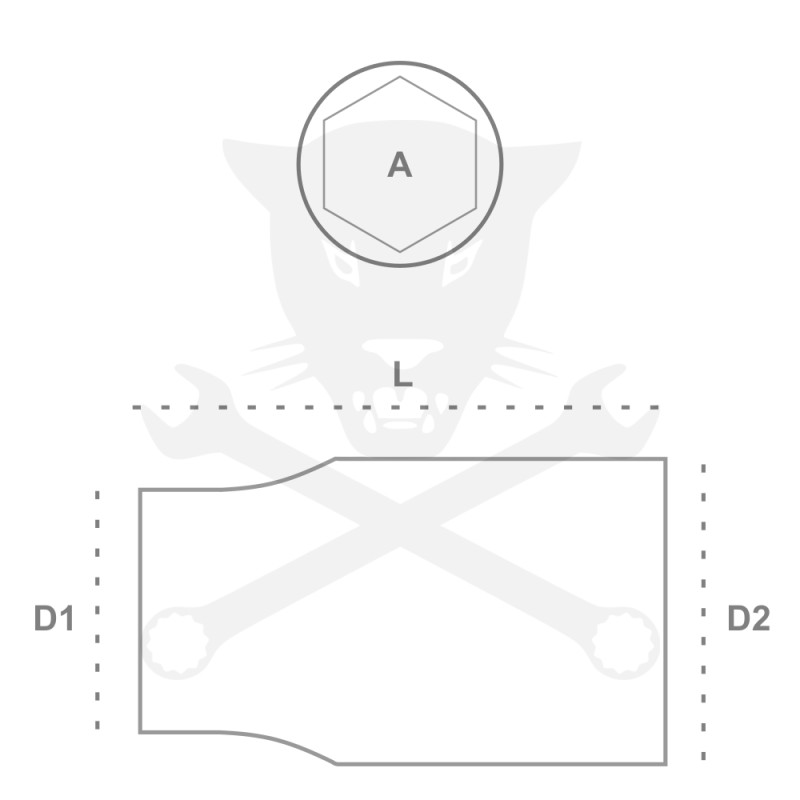 Dugókulcs - crowafej 3/4" 12 szög normál 17 mm Genius