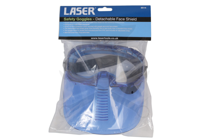 Védőszemüveg arcvédővel - Laser