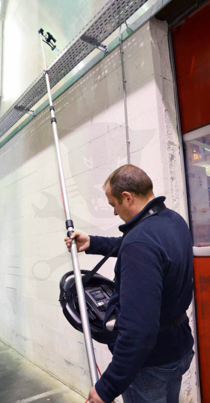 Csővizsgáló kamerához teleszkópos hosszabbító rúd 1,2 - 5 méteres