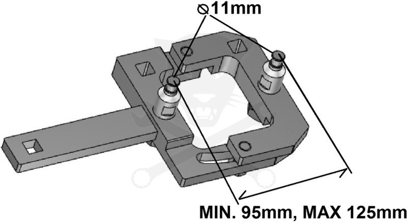 Főtengely szíjtárcsa ellentartó-rögzítő célszerszám Opel-Chevrolet